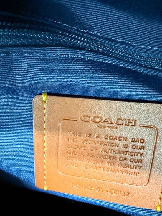 coach Taylor Small Backpack In Loved Denim cef27 main image 8